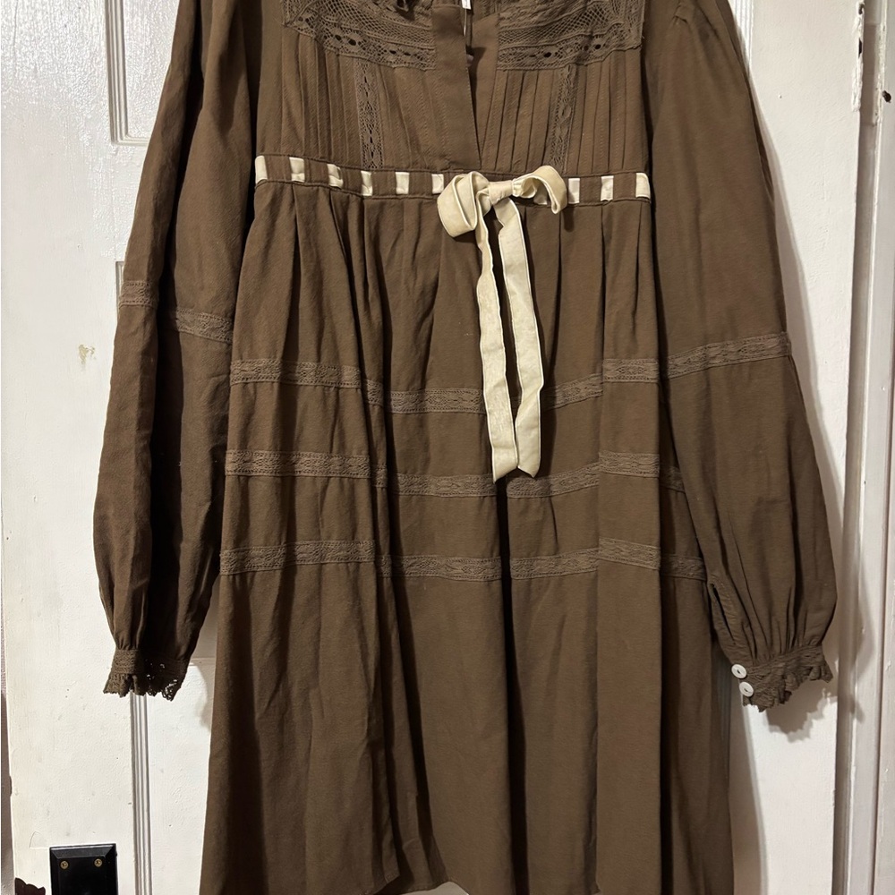 FP Movement by Free People Brown Mini Dress